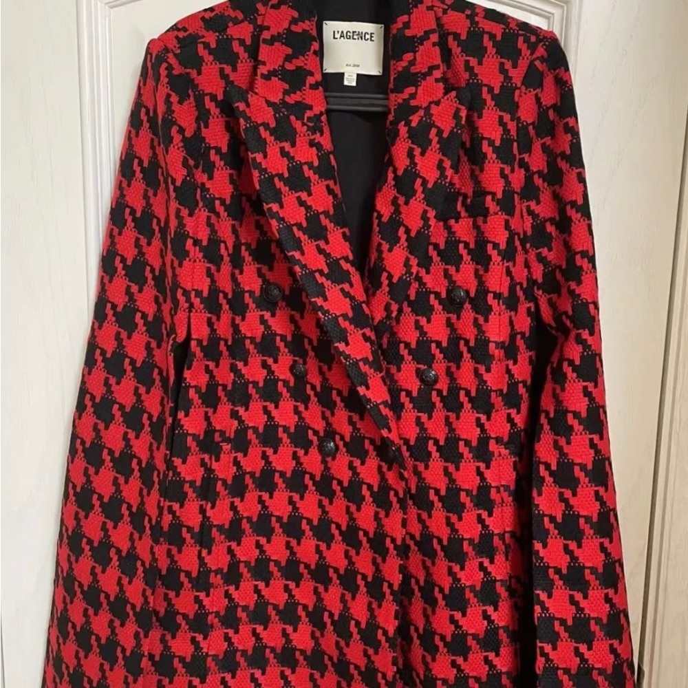 L’agence houndstooth cape coat SMALL - Picture 7 of 10